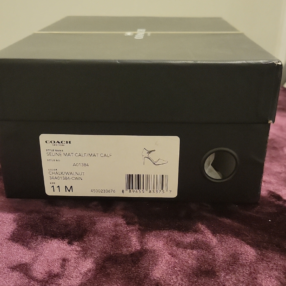 Coach Chalk and Walnut Shoe Box